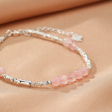 Bracelet Quartz Rose Ajustable – Amour de Soi et Harmonie - Biloria