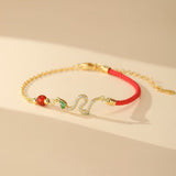 Bracelet Serpent Fil Rouge Feng Shui - Protection et Énergie - Biloria