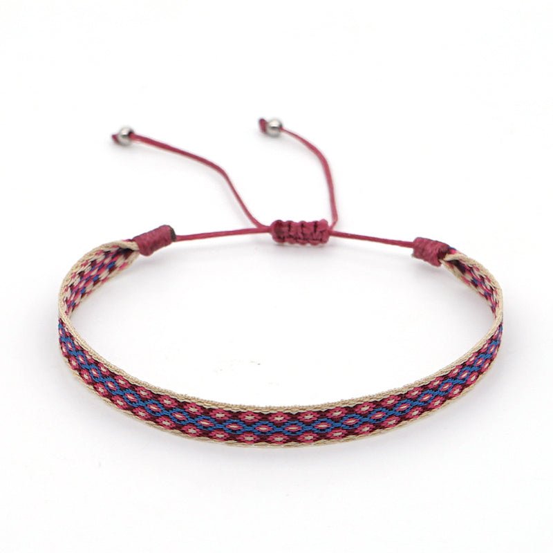 Bracelet Tibétain Tressé Main Lapis Lazuli 4mm Sérénité Nature - Biloria