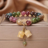 Bracelet Tourmaline Multicolore et Muguet de Mai - Biloria