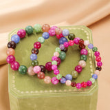 Bracelet Tourmaline Multicolore et Perle – Équilibre et Protection - Biloria