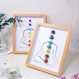 Cadre 7 Chakras en Pierres Naturelles pour Méditation et Décoration - Biloria