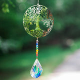Capteur de Soleil Arbre de Vie en Cristal de Roche pour Épanouissement - Biloria
