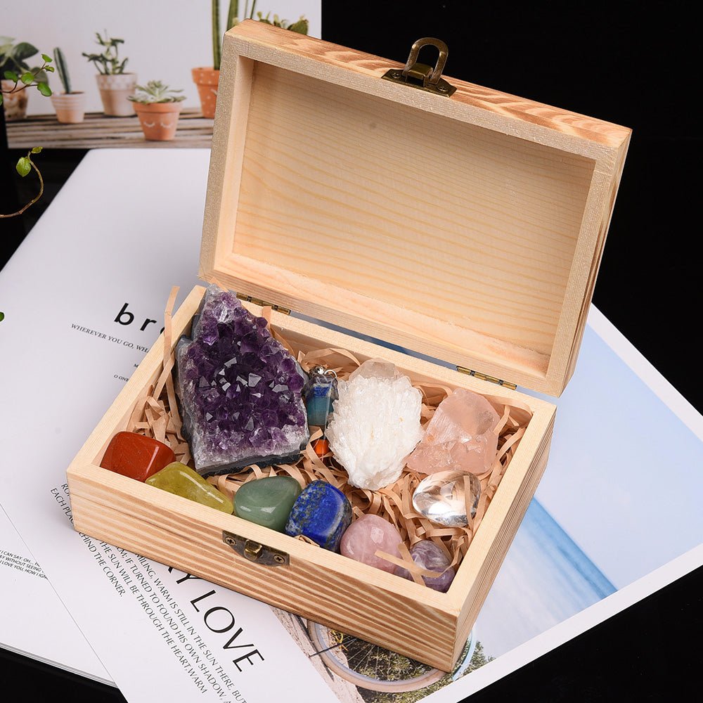 Coffret Pierres 7 Chakras – Harmonie et Bien-Être - Biloria