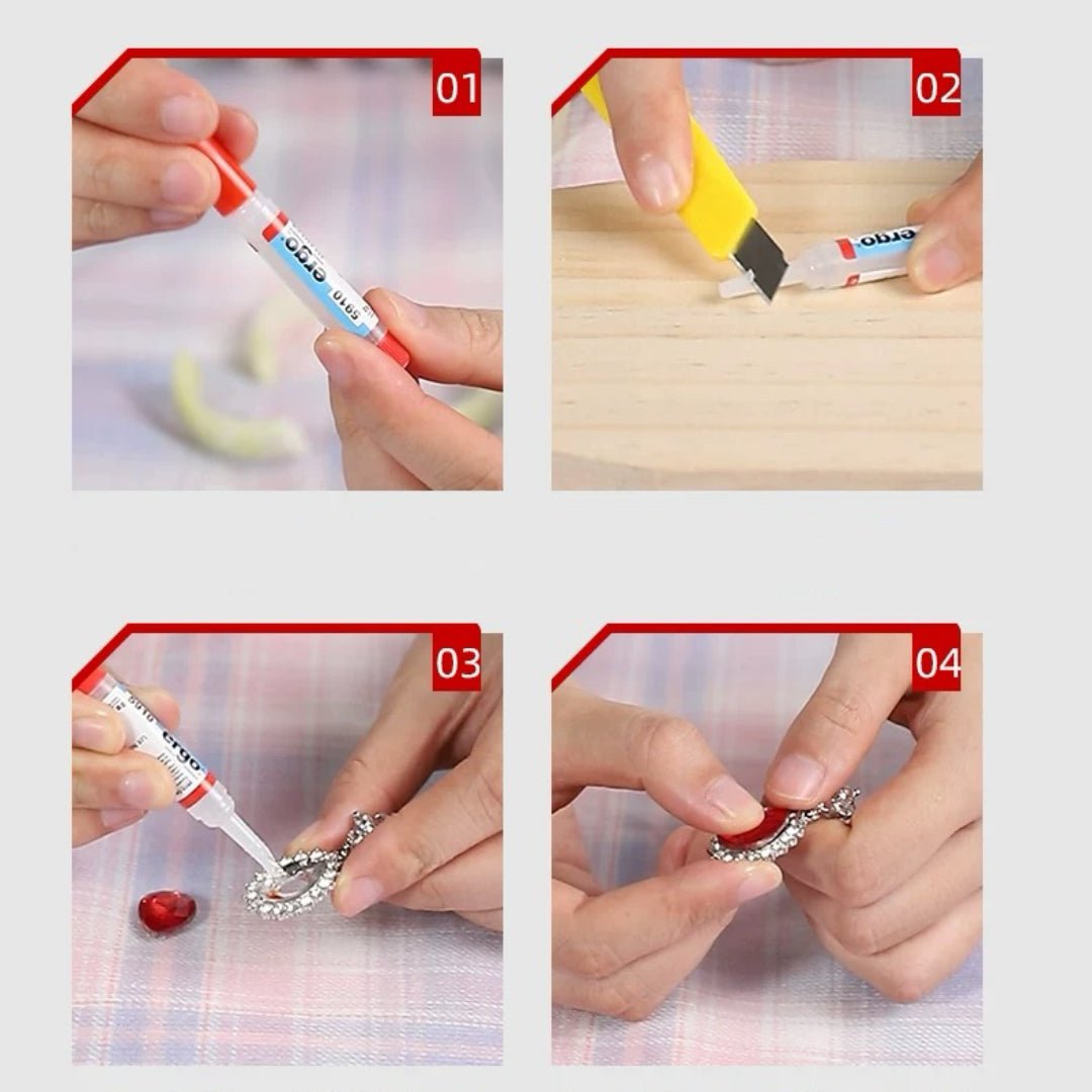 Colle Professionnelle Suisse pour Bijoux – Fixation Invisible - Biloria