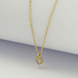 Collier Aigue Marine Argent Plaqué Or 8.2 mm - Biloria