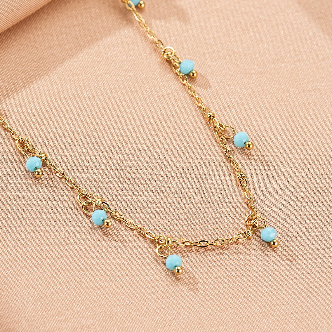 Collier Amazonite Gouttes Solaires - Bijou Fait Main - Biloria