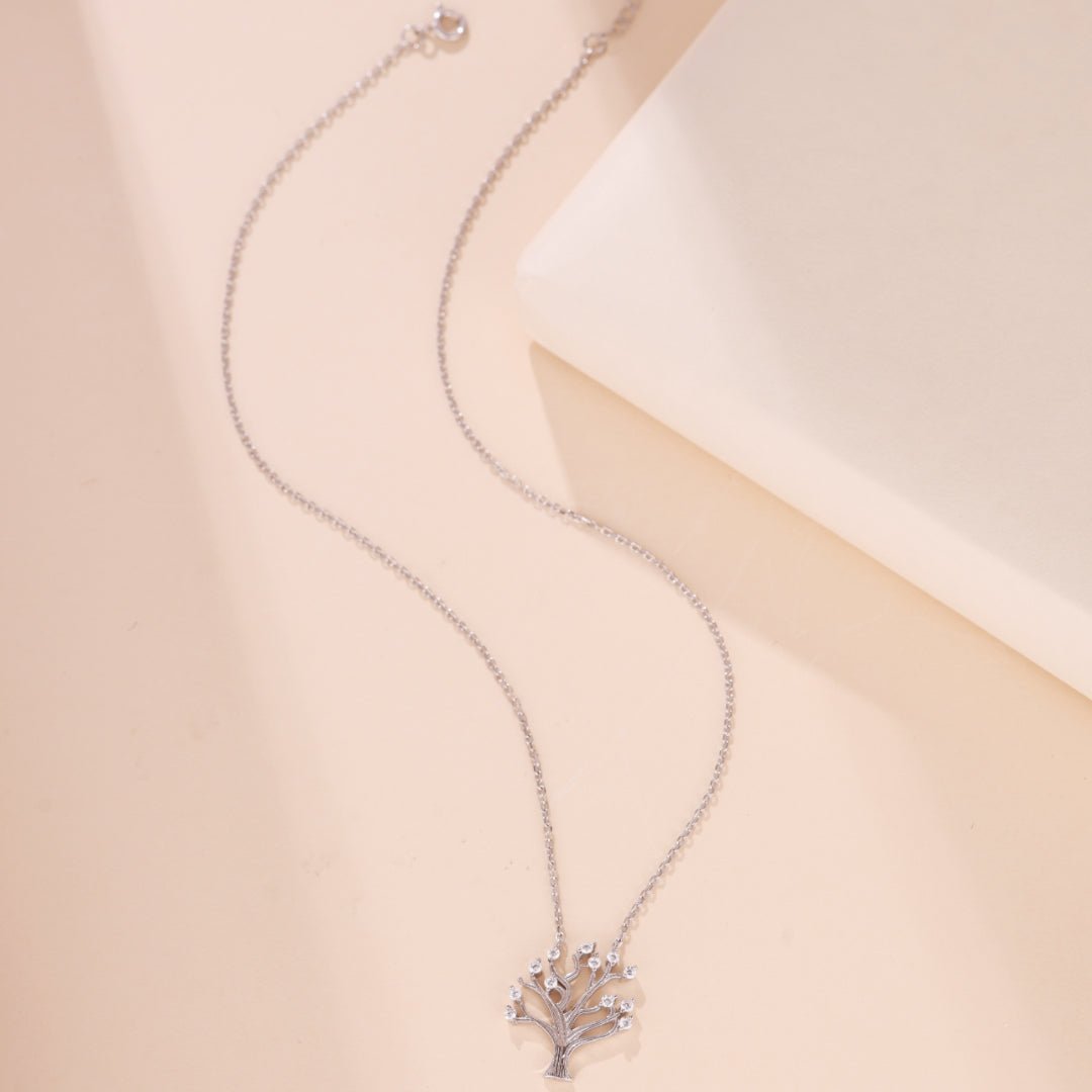 Collier Arbre de Vie Argent 925 avec Zircon - Bijou Harmonie - Biloria