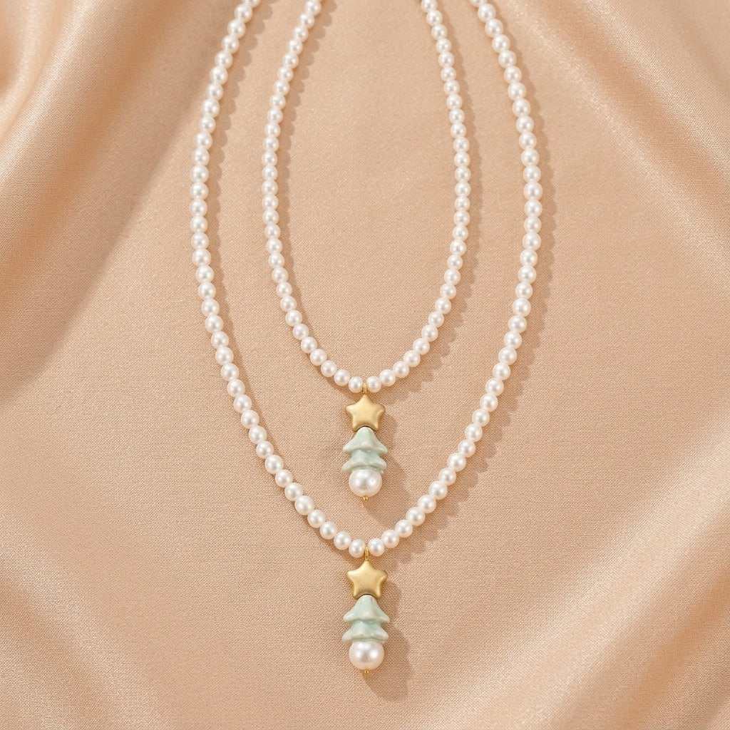 Collier Arbre de Vie Perles 5 et 10 mm pour Enfant et Maman - Biloria