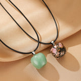 Collier Aventurine Verte Pomme Porte-Bonheur - Biloria