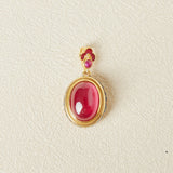 Collier Cornaline Abondance Argent Plaqué Or - Biloria