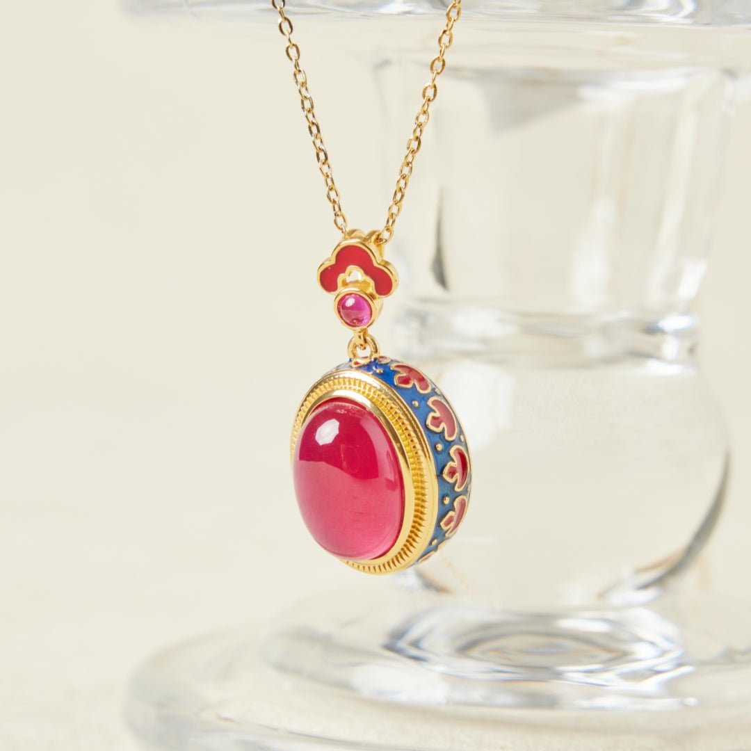 Collier Cornaline Abondance Argent Plaqué Or - Biloria