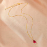 Collier Cornaline et Perle Élixir de Grâce Argent Plaqué Or - Biloria