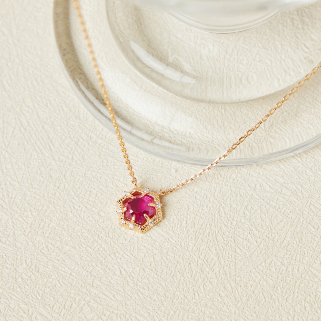 Collier Cornaline Passion Argent Plaqué Or - Bijou Vitalité - Biloria