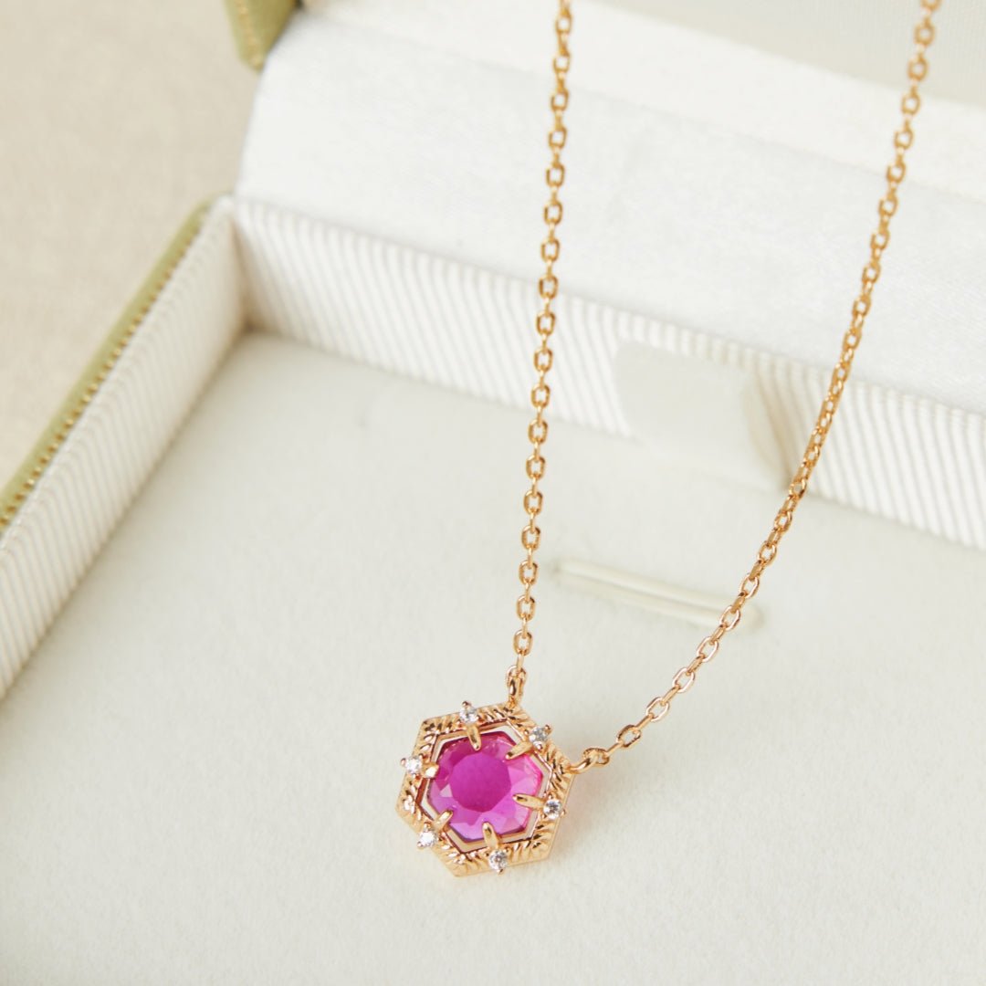 Collier Cornaline Passion Argent Plaqué Or - Bijou Vitalité - Biloria