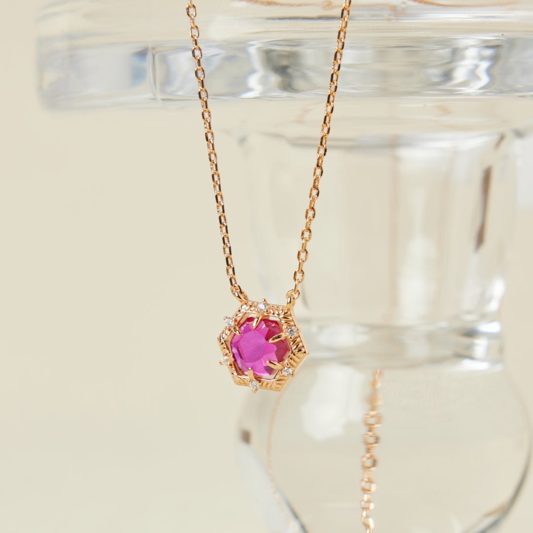 Collier Cornaline Passion Argent Plaqué Or - Bijou Vitalité - Biloria