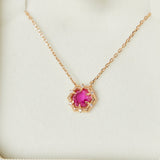 Collier Cornaline Passion Argent Plaqué Or - Bijou Vitalité - Biloria