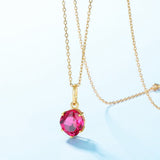 Collier Cornaline Pendentif Essence de Vie Argent Plaqué Or - Biloria