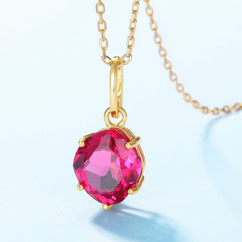 Collier Cornaline Pendentif Essence de Vie Argent Plaqué Or - Biloria