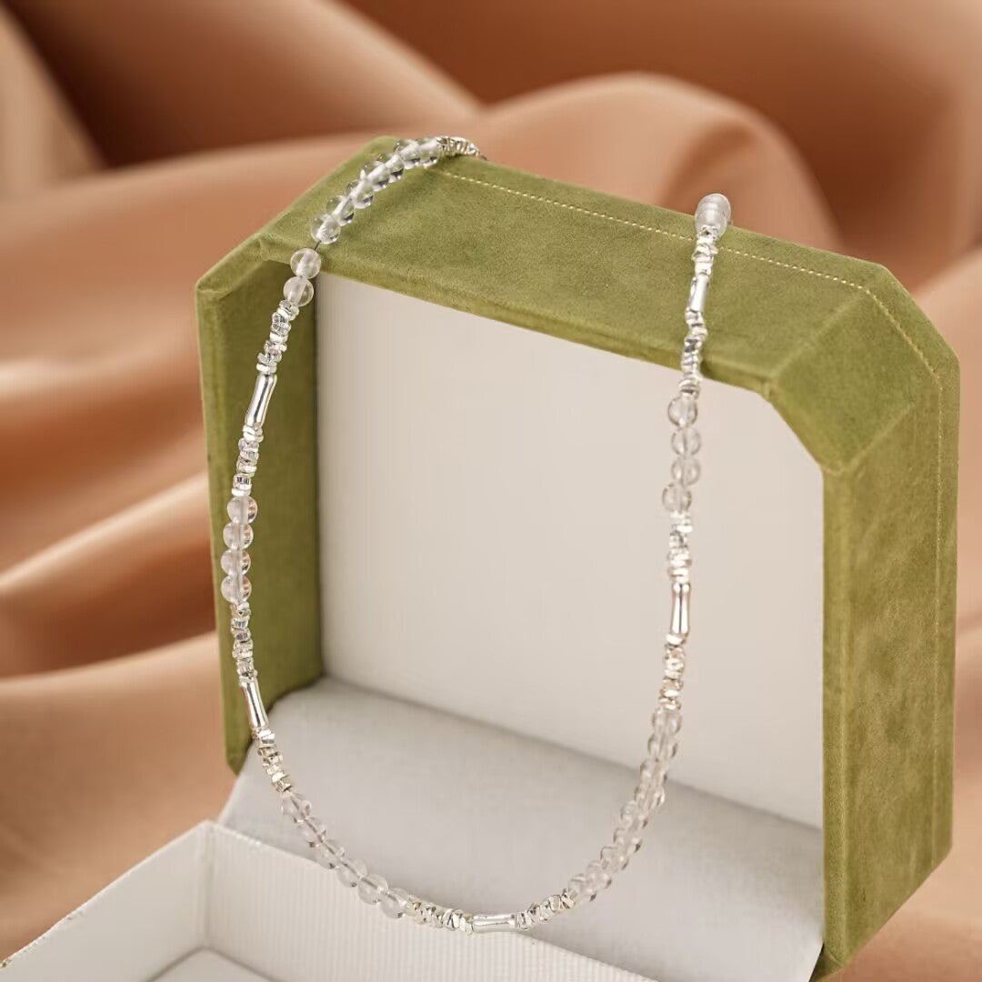 Collier Cristal de Roche et Argent 925 - Bijou Lumière - Biloria