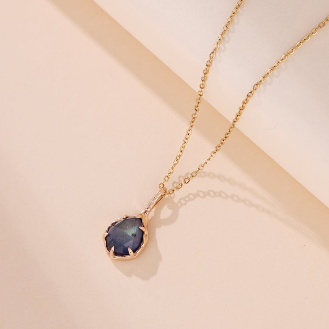 Collier en Labradorite et Lapis Lazuli pour la Méditation - Biloria