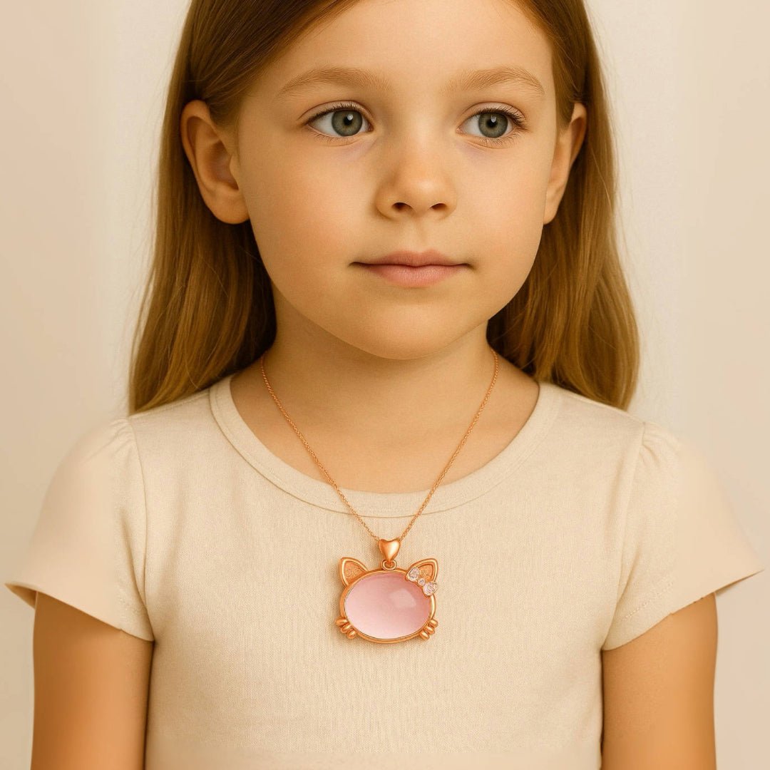 Collier Enfant Quartz Rose Hello Kitty Bijou Douceur - Biloria
