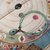 Collier Hippocampe Amazonite Lapis Lazuli Longue Chaîne Réglable - Biloria