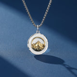 Collier Homme Montagne en Argent 925 et Laiton – Ascension - Biloria
