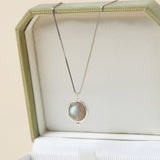 Collier Labradorite Argent 8 mm Protection Intuition - Biloria
