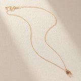 Collier Labradorite Cordiérite Argent Plaqué Or Apaisement Spirituel - Biloria
