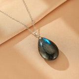 Collier Labradorite Naturelle – Pendentif Aurore - Biloria