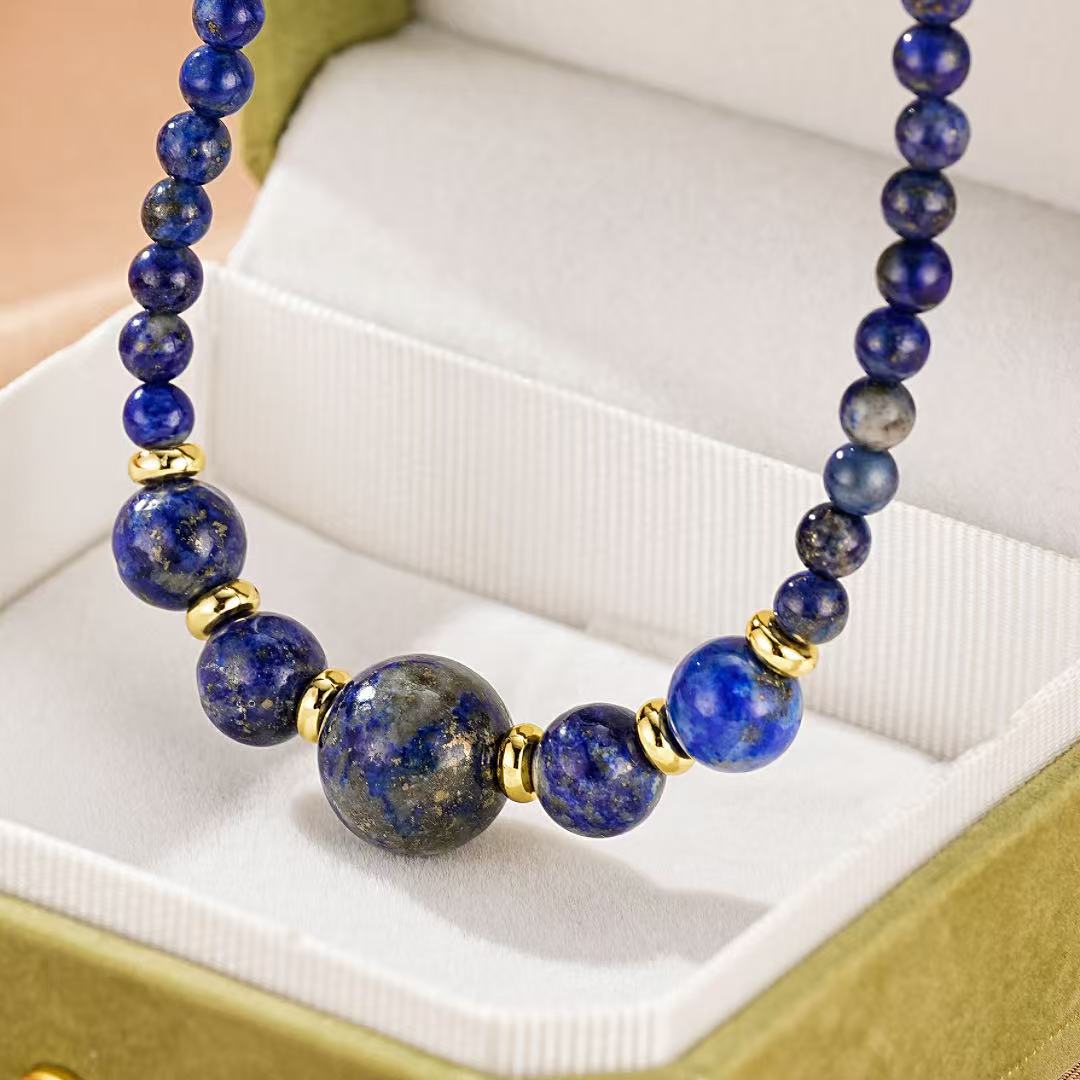 Collier Lapis Lazuli 2mm Facetté – Bijou Spirituel - Biloria