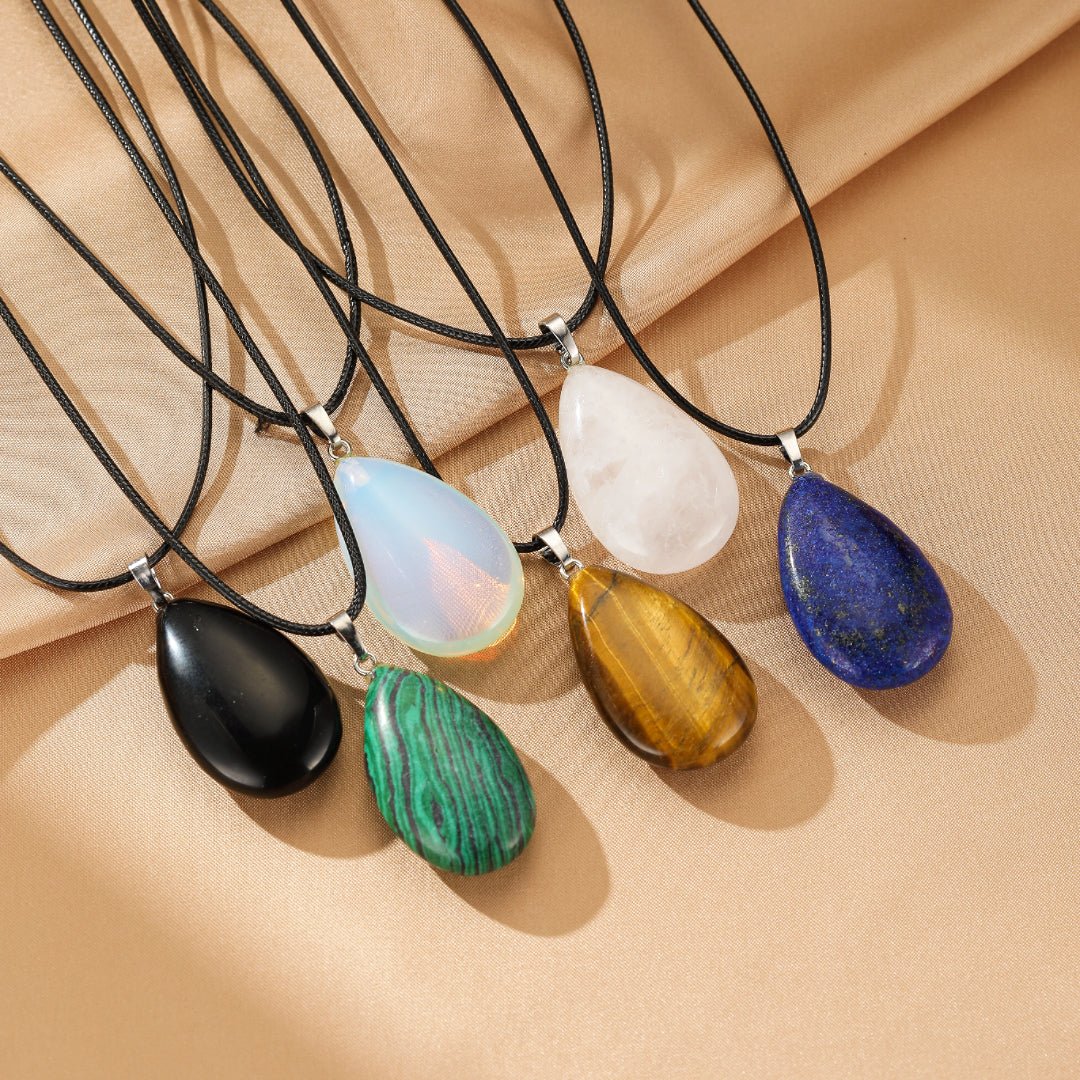 Collier Malachite Goutte - Offrir un Bijou de Transformation - Biloria