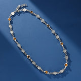 Collier Œil de Tigre Acier Inoxydable – Cadeau Homme - Biloria