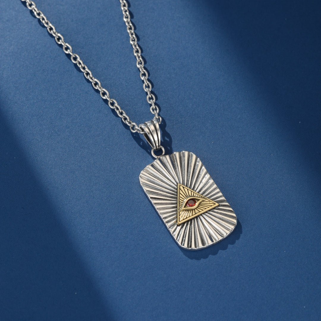 Collier Œil Oudjat Argent 925 Protection Spirituelle - Biloria