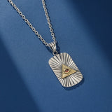 Collier Œil Oudjat Argent 925 Protection Spirituelle - Biloria