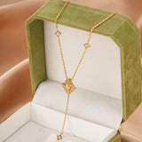 Collier Opale Naturelle Argent Plaqué Or 9K Lumière Bohème - Biloria