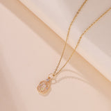 Collier Opale Rêve Champêtre Argent Plaqué Or - Biloria