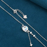 Collier Pierre de Lune Argent 925 – Bijou Artisanal Fait Main - Biloria