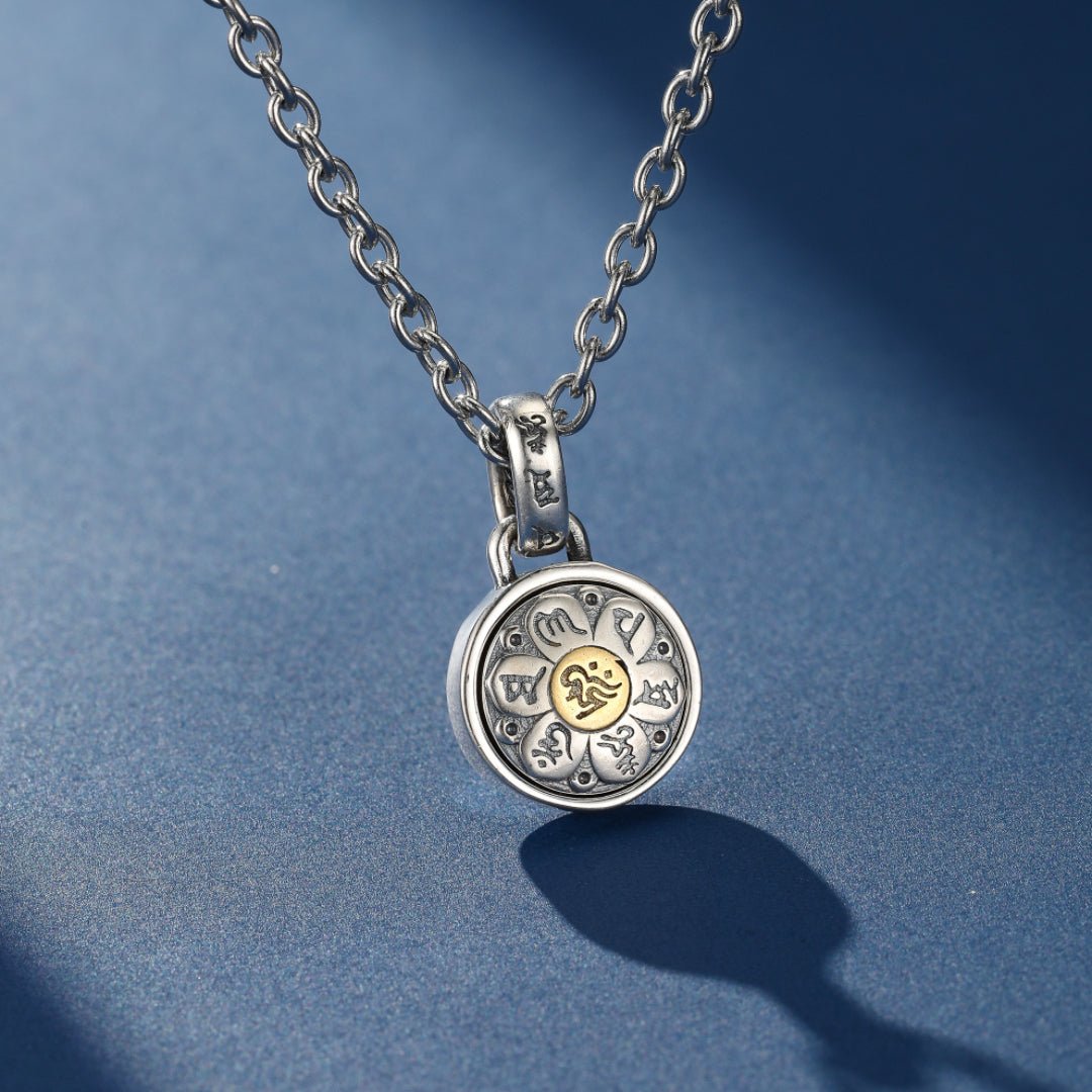 Collier Six Mantras Sacrés – Argent 925, Bijou Spirituel de Protection - Biloria