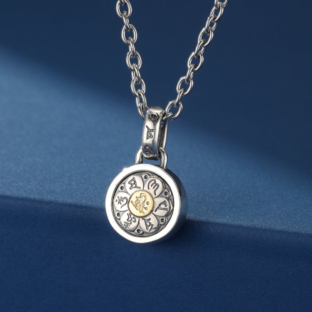 Collier Six Mantras Sacrés – Argent 925, Bijou Spirituel de Protection - Biloria