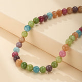 Collier Tourmaline Multicolore 40 cm – Bijou Énergétique - Biloria