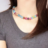 Collier Tourmaline Multicolore 40 cm – Bijou Énergétique - Biloria