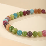 Collier Tourmaline Multicolore 40 cm – Bijou Énergétique - Biloria
