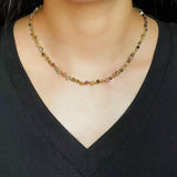 Collier Tourmaline Multicolore Fait Main - Bijou Protecteur - Biloria