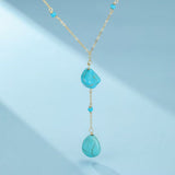 Collier Turquoise Protection Argent 925 – Amulette Montagne - Biloria