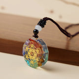 Pendentif Orgonite Sri Yantra 7 Chakras Protection - Biloria