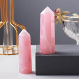 Pointe Quartz Rose Amour pour Méditation et Décoration - Biloria