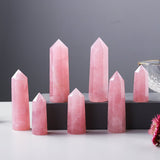 Pointe Quartz Rose Amour pour Méditation et Décoration - Biloria