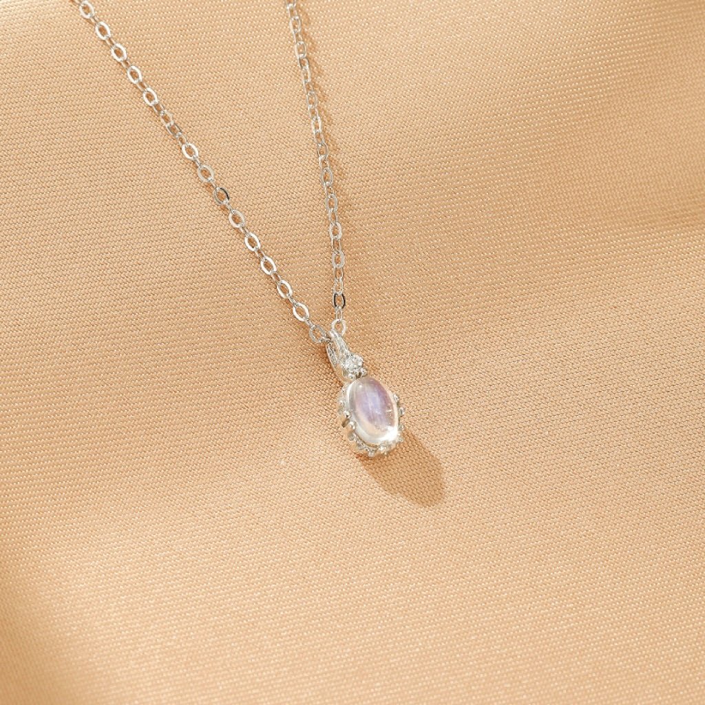 Prêt pour un nouveau départ ? Collier Pierre de Lune Argent Plaqué Or - Biloria